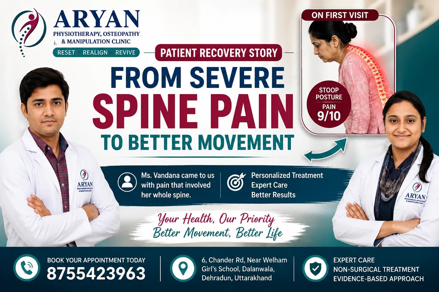 Patient Recovery Story: Severe Spine Pain Treatment in Dehradun